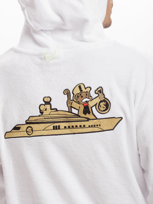 
                  
                    Ombrage - White Yacht | Mens Towelling Hoodie
                  
                
